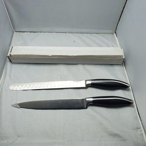 Hampton Forge Carbon Steel, Stainless 8 inch carving &10 inch slicer knife set